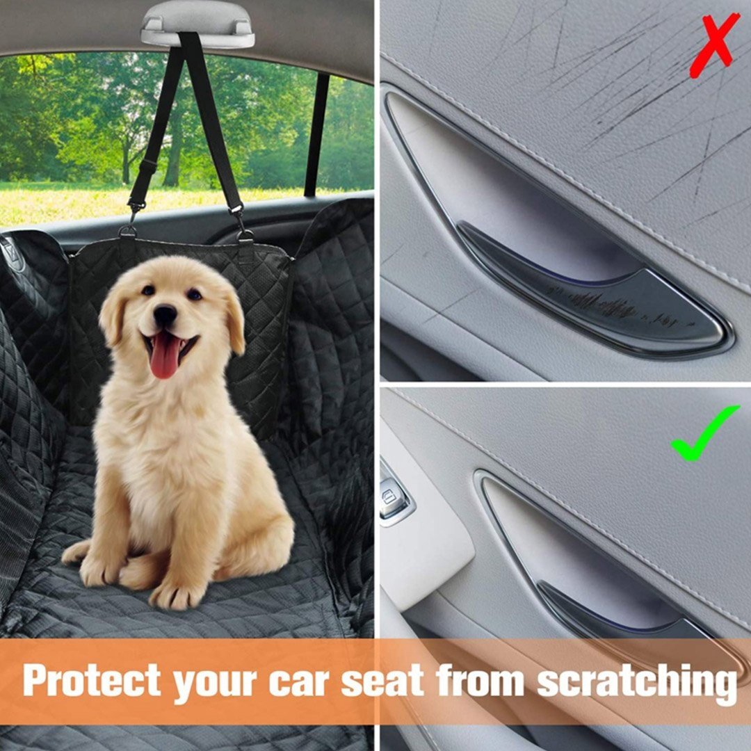 2X 600D Oxford Cloth Waterproof Dog Car Cover Back Seat Protector Hammock Non - Slip Pet Mat Black Cares Fast shipping On sale