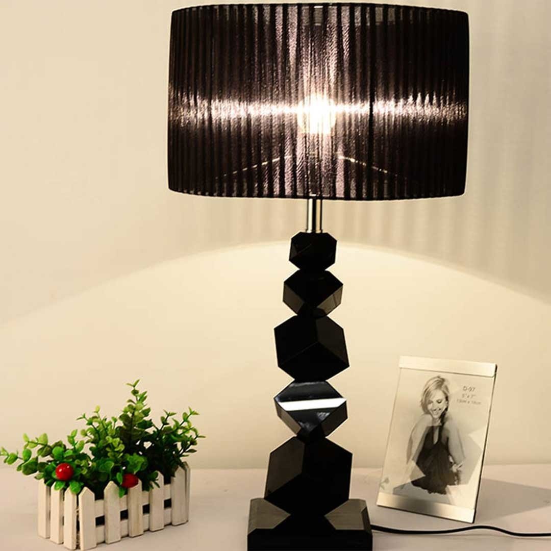2X 60cm Black Table Lamp with Dark Shade LED Desk Fast shipping On sale