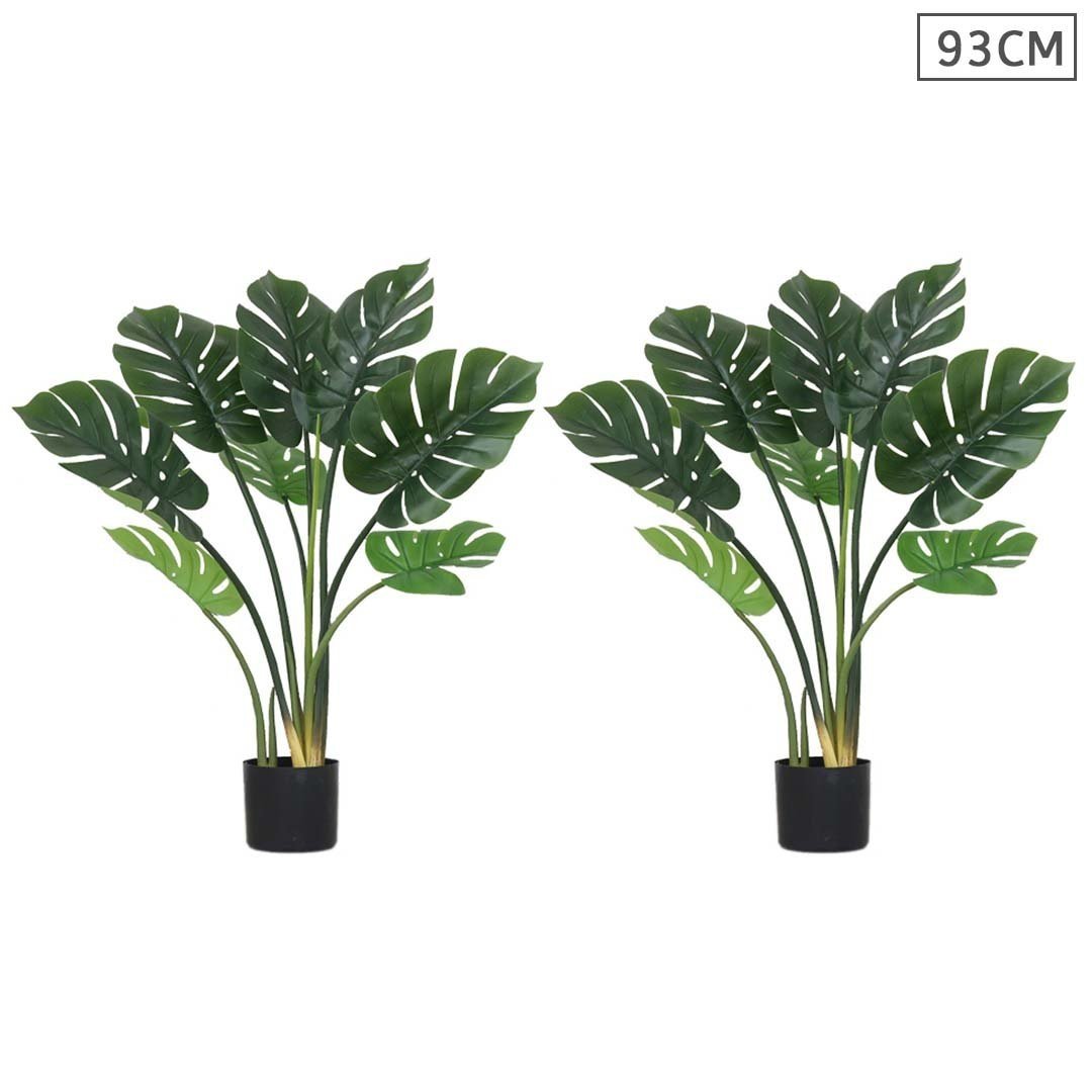 2X 93cm Artificial Indoor Potted Turtle Back Fake Decoration Tree Flower Pot Plant Fast shipping On sale