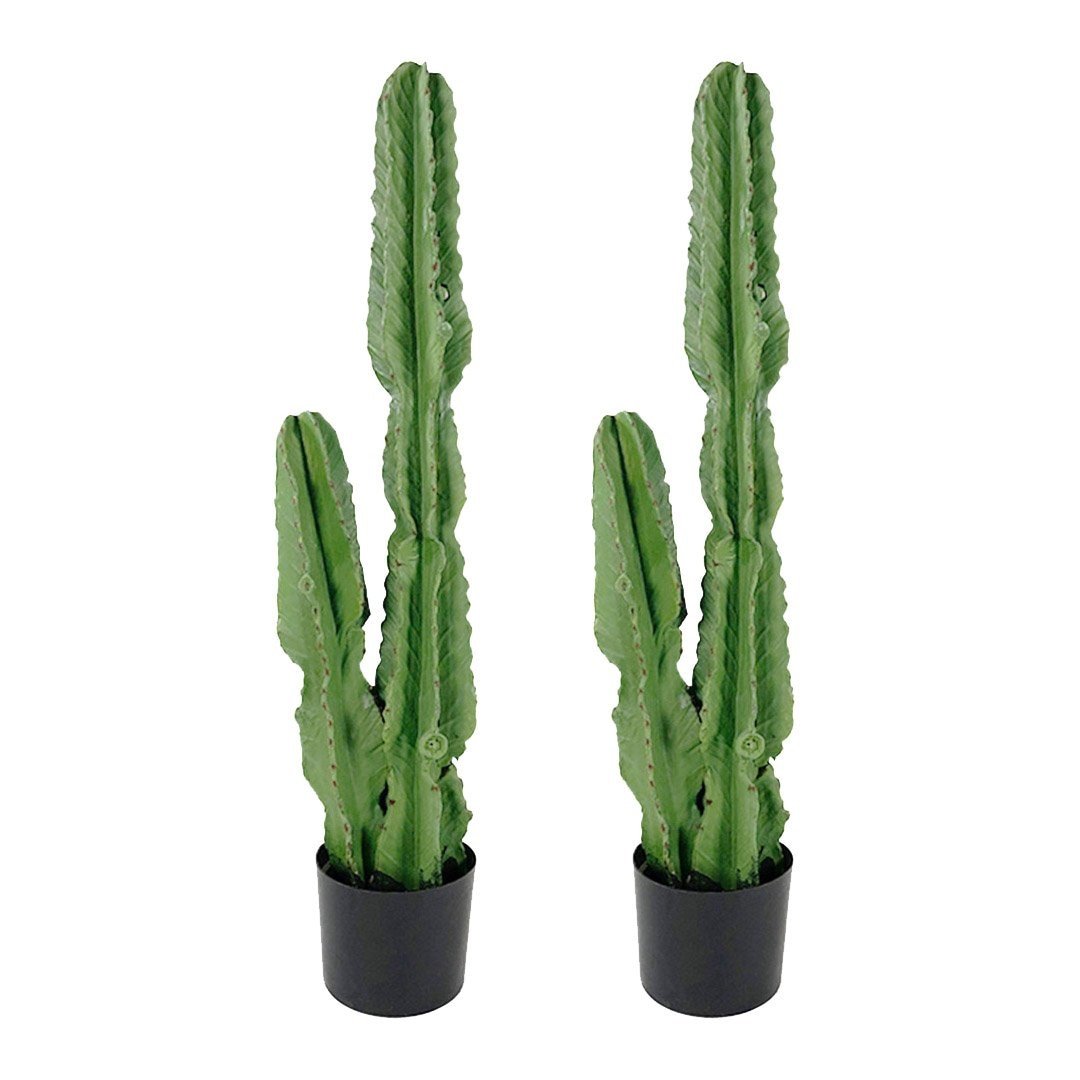 2X 95cm Green Artificial Indoor Cactus Tree Fake Plant Simulation Decorative 2 Heads Fast shipping On sale