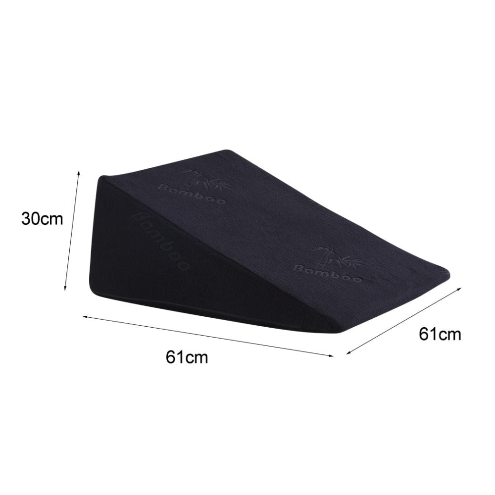 2x Cool Gel Memory Foam Bed Wedge Pillow Cushion Neck Back Support Sleep Cover Fast shipping On sale