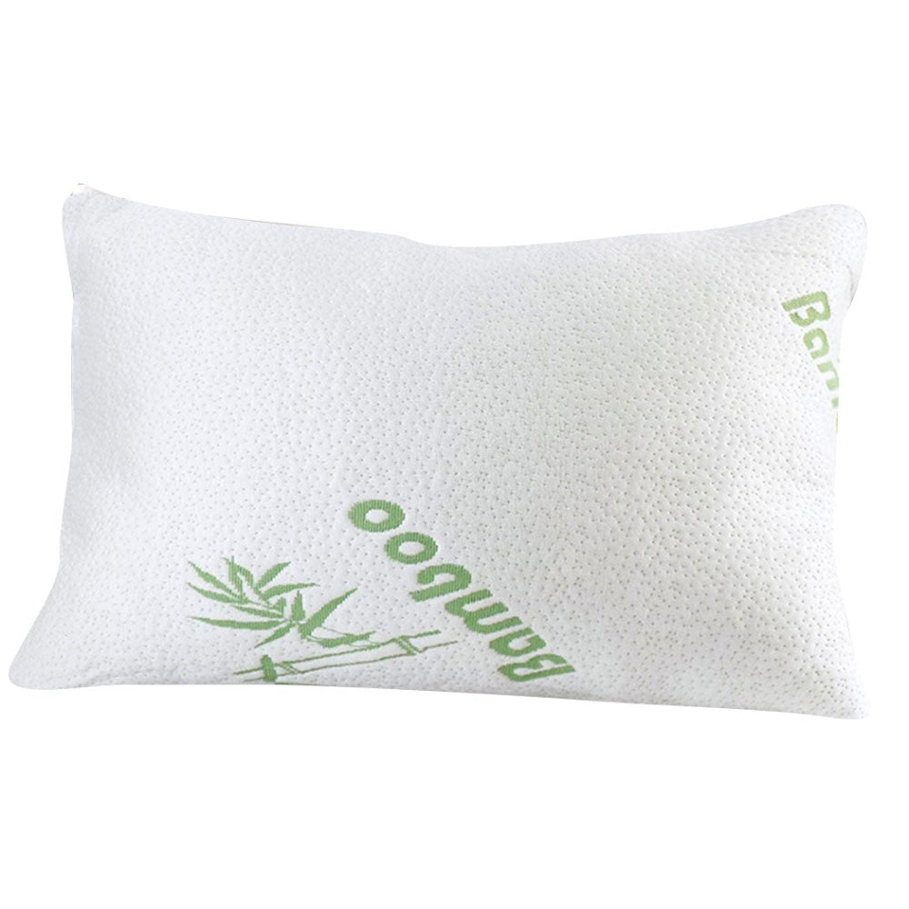 2x DreamZ Luxury Natural Memory Foam Bed Pillows Bamboo Fabric Cover 70x40cm Pillow Fast shipping On sale