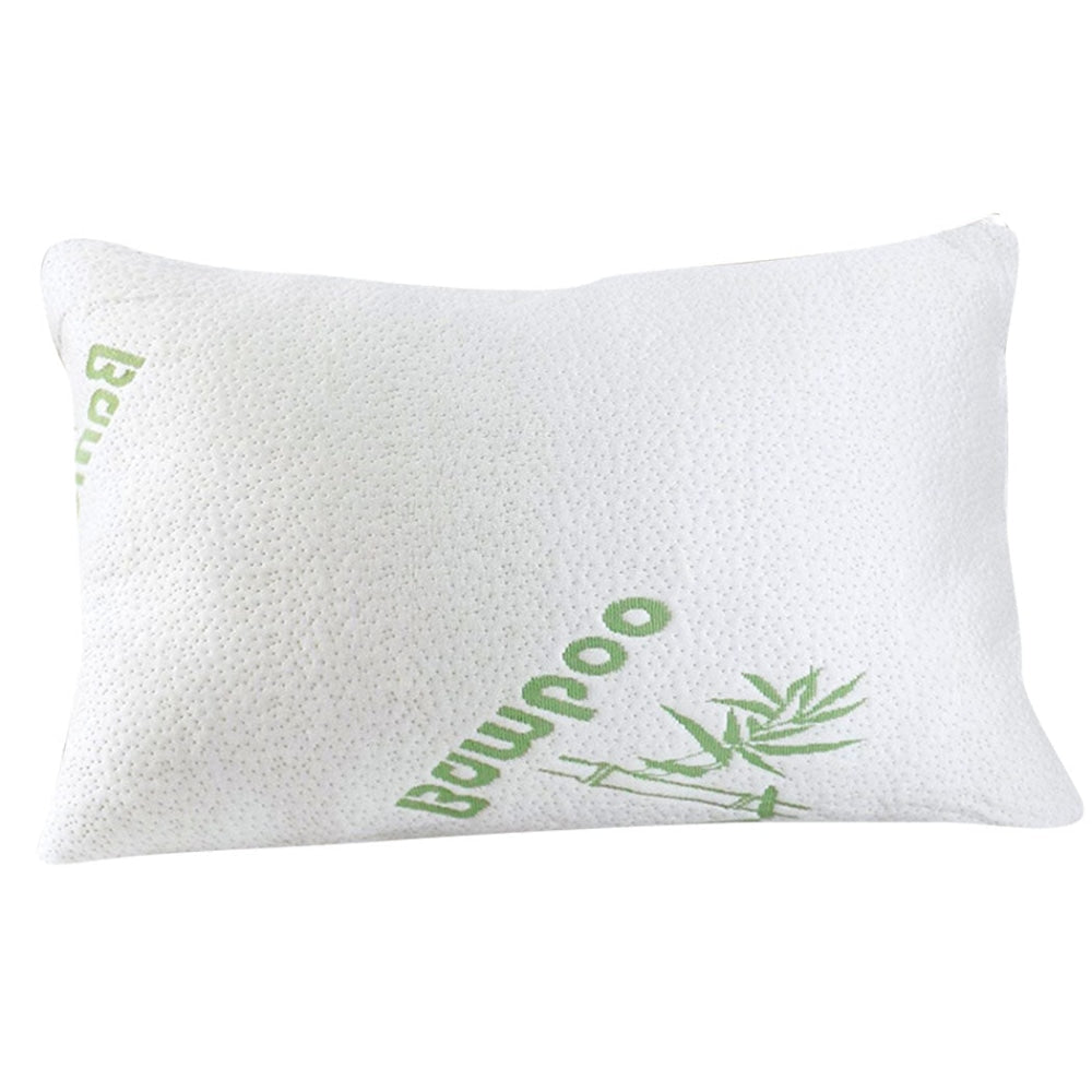 2x DreamZ Luxury Natural Memory Foam Bed Pillows Bamboo Fabric Cover 70x40cm Pillow Fast shipping On sale