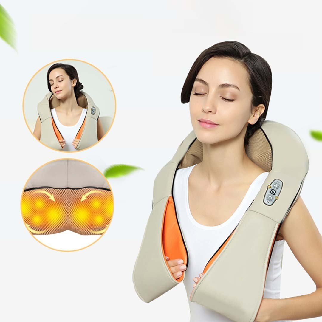 2X Electric Kneading Neck Shoulder Arm Body Massager With Heat Health Care Fast shipping On sale