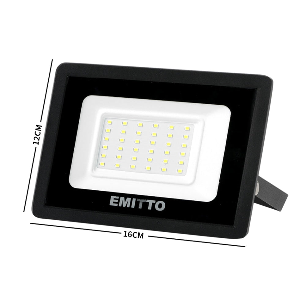 2x Emitto LED Flood Light 30W Outdoor Floodlights Lamp 220V-240V Cool White Ceiling Fast shipping On sale