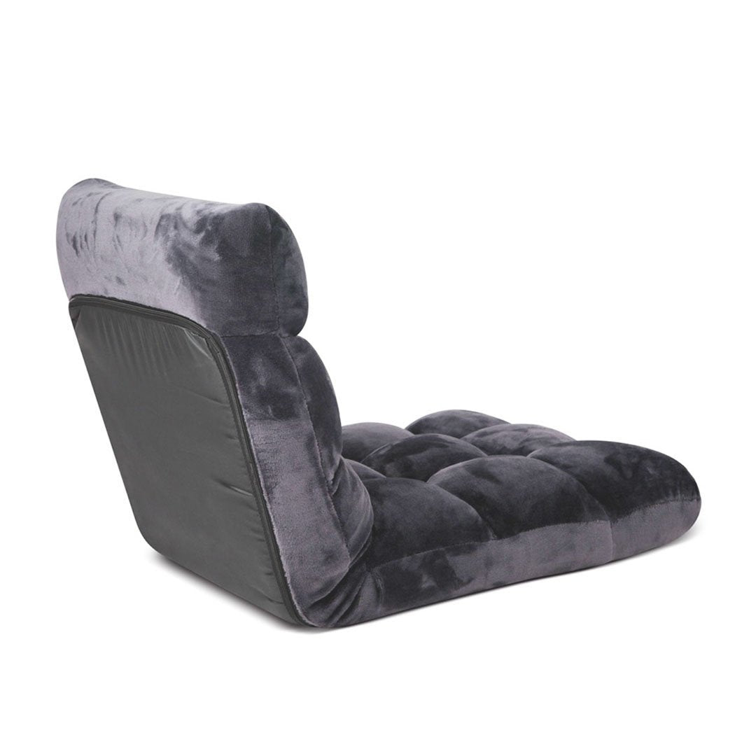 2X Floor Recliner Folding Lounge Sofa Futon Couch Chair Cushion Grey Fast shipping On sale