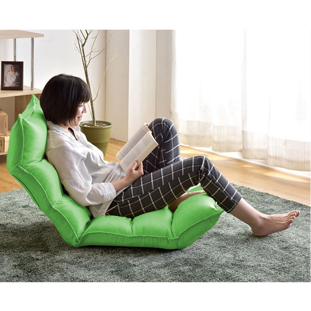 2X Foldable Tatami Floor Sofa Bed Meditation Lounge Chair Recliner Lazy Couch Green Fast shipping On sale