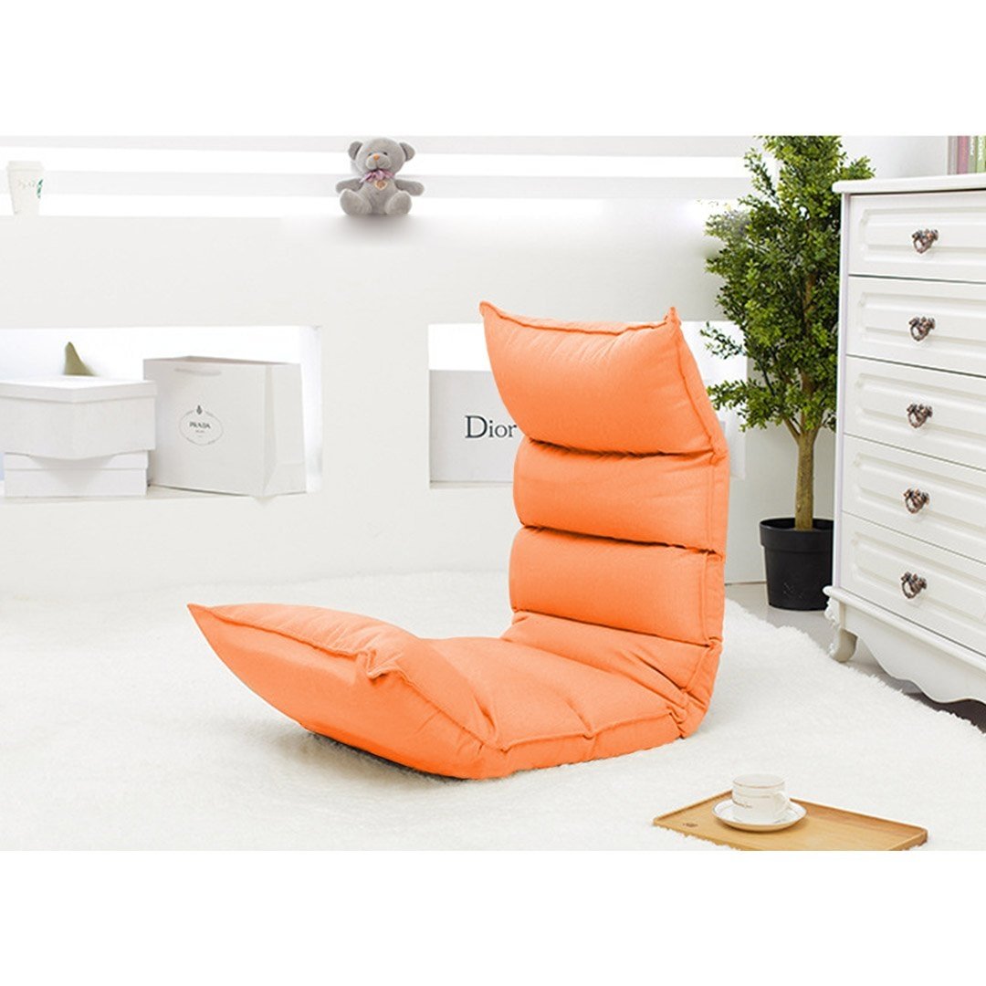 2X Foldable Tatami Floor Sofa Bed Meditation Lounge Chair Recliner Lazy Couch Orange Fast shipping On sale