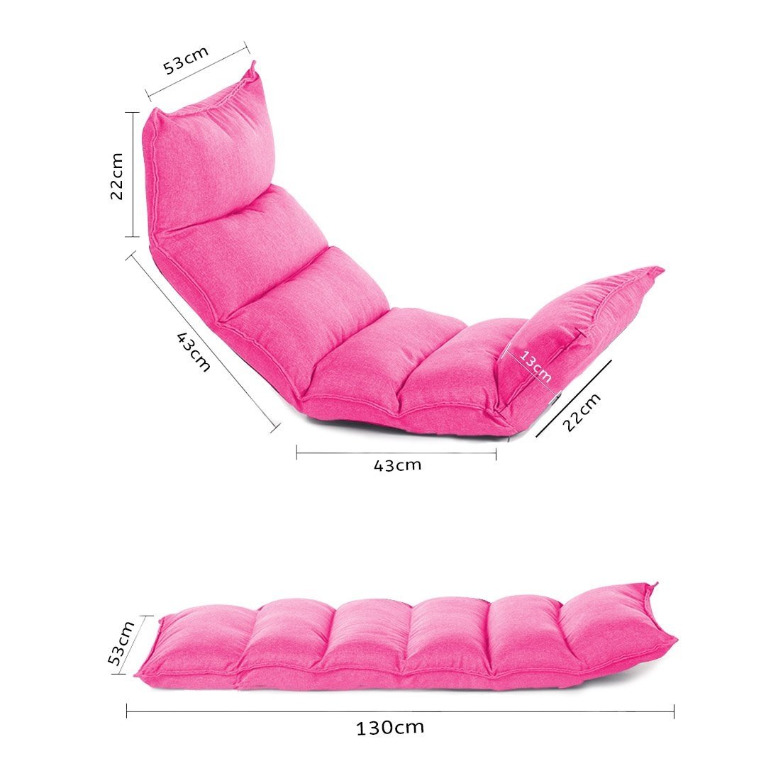 2X Foldable Tatami Floor Sofa Bed Meditation Lounge Chair Recliner Lazy Couch Pink Fast shipping On sale