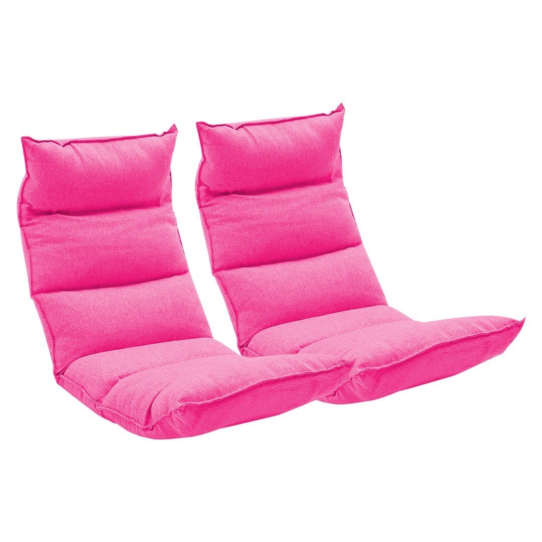 2X Foldable Tatami Floor Sofa Bed Meditation Lounge Chair Recliner Lazy Couch Pink Fast shipping On sale