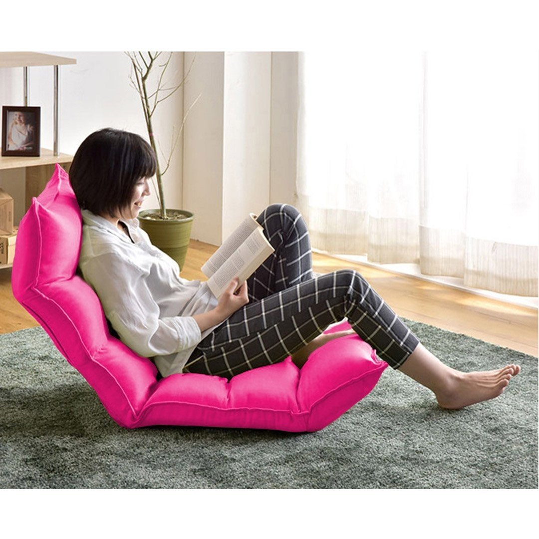 2X Foldable Tatami Floor Sofa Bed Meditation Lounge Chair Recliner Lazy Couch Pink Fast shipping On sale