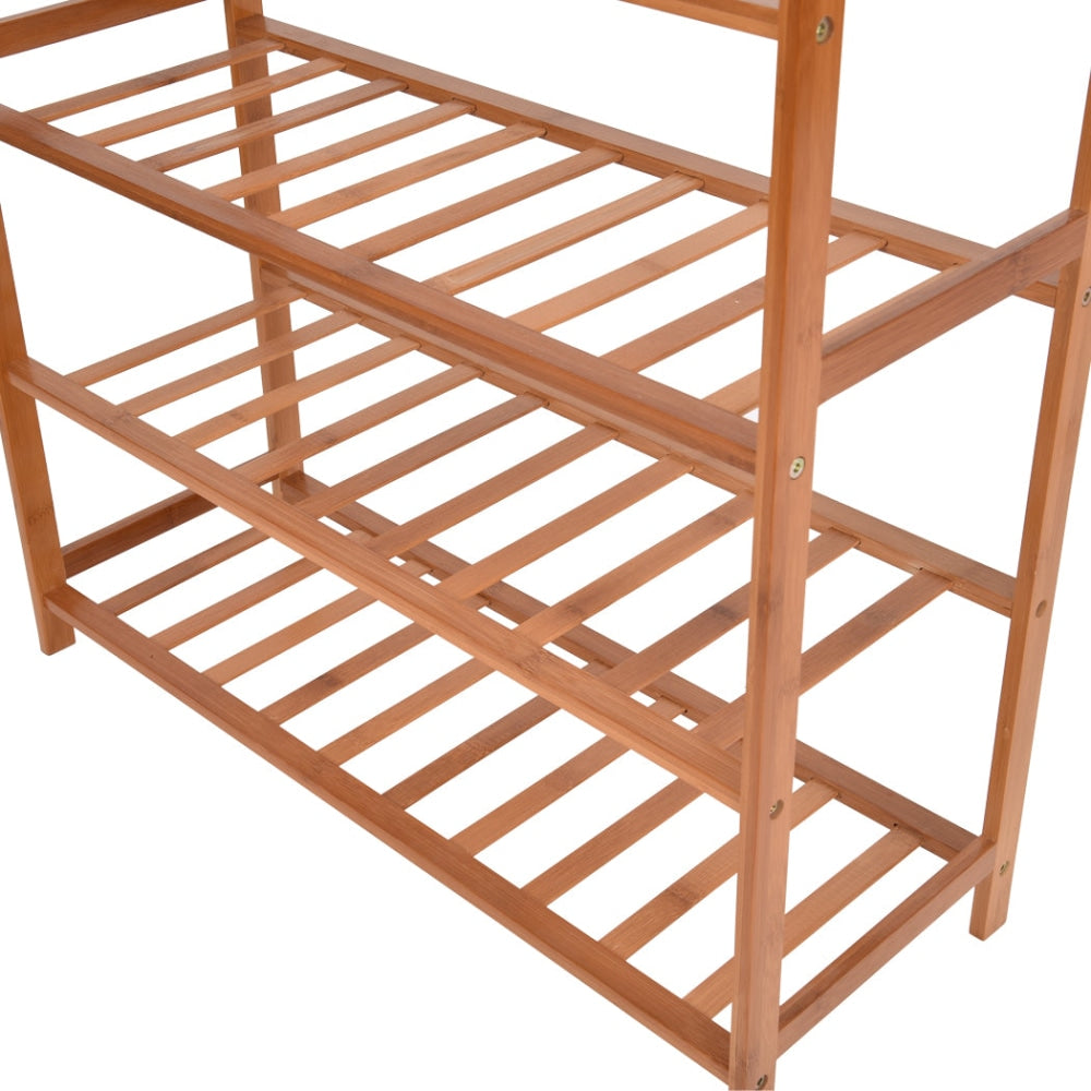 2x Levede 4 Tier Bamboo Shoe Rack Shoes Organizer Storage Shelves Stand Shelf Cabinet Fast shipping On sale