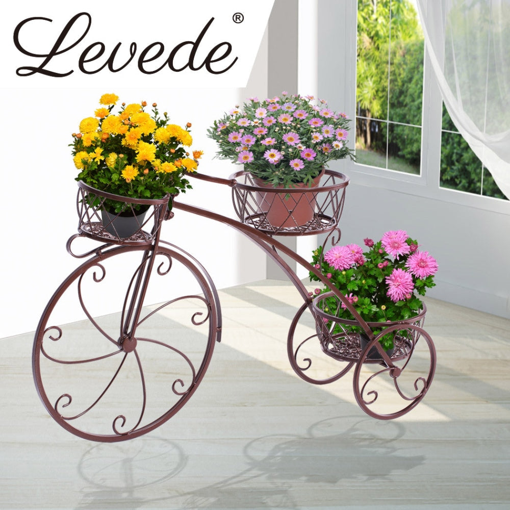2x Levede Plant Stand Outdoor Indoor Metal Pot Garden Decor Flower Rack Shelf Fast shipping On sale