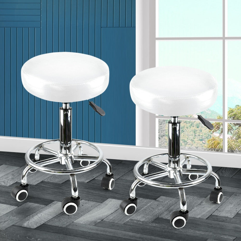 2x Levede Swivel Salon Barstool Hairdressing Stool Barber Chair Equipment Beauty Bar Fast shipping On sale