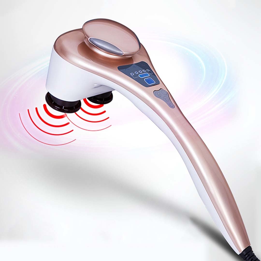2X Portable Handheld Massager Soothing Heat Stimulate Blood Flow Shoulder 4 Heads Fast shipping On sale