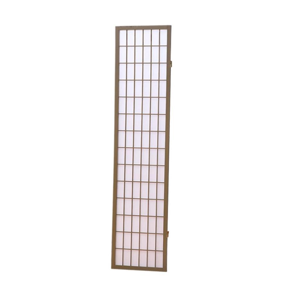3 Panel Room Divider Screen Door Stand Privacy Fringe Wood Fold Grey Fast shipping On sale