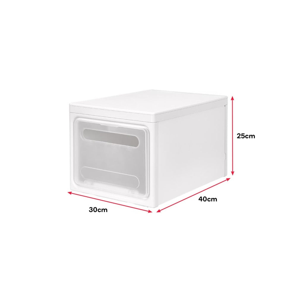 3 Piece Storage Organiser Box - White Cupboard Fast shipping On sale