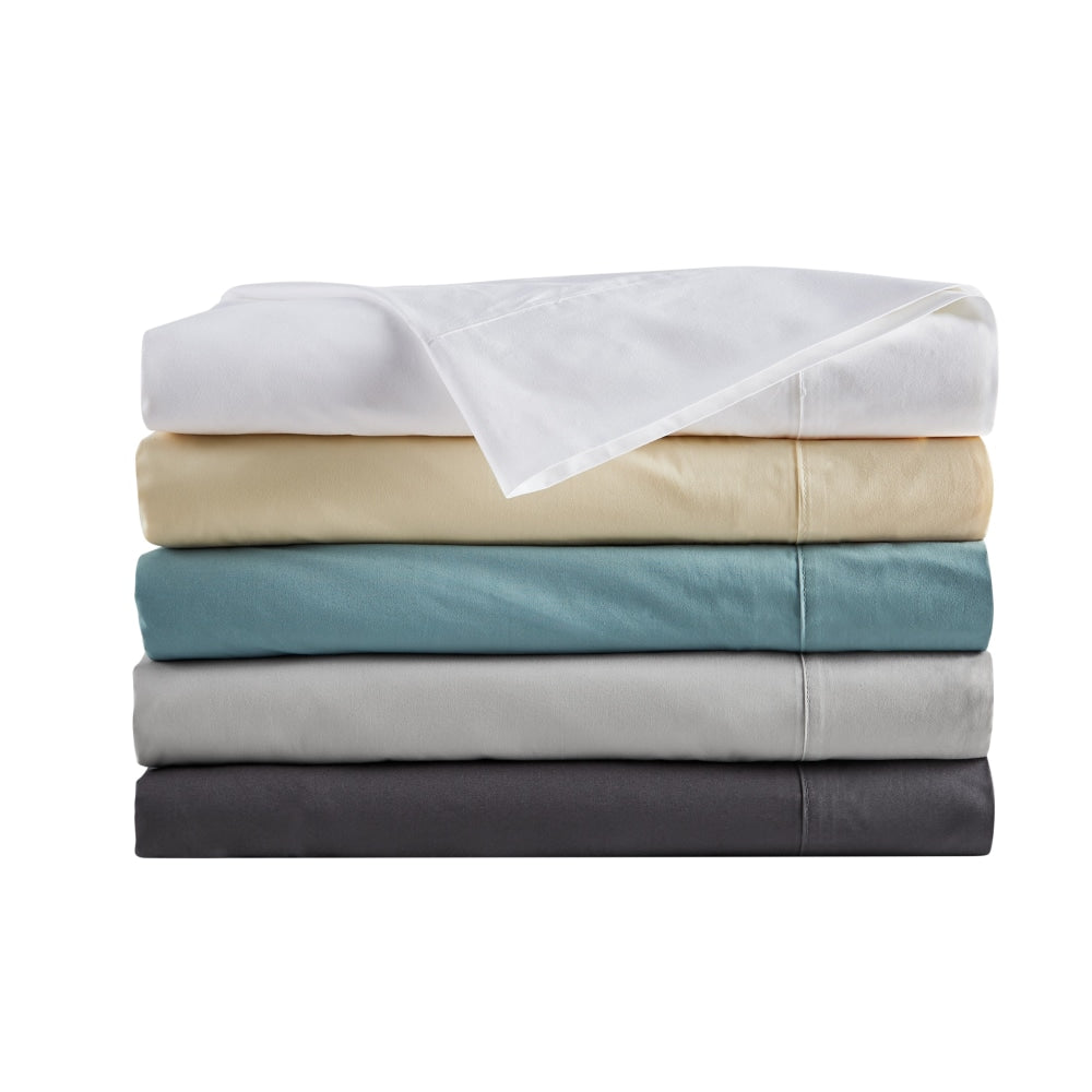 300TC Classic Percale Sheet Set - Sand Single Bed Fast shipping On sale