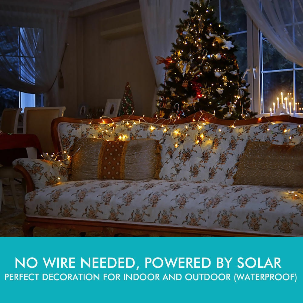 30M 300LED String Solar Powered Fairy Lights Garden Christmas Decor Cool White Festoon Fast shipping On sale