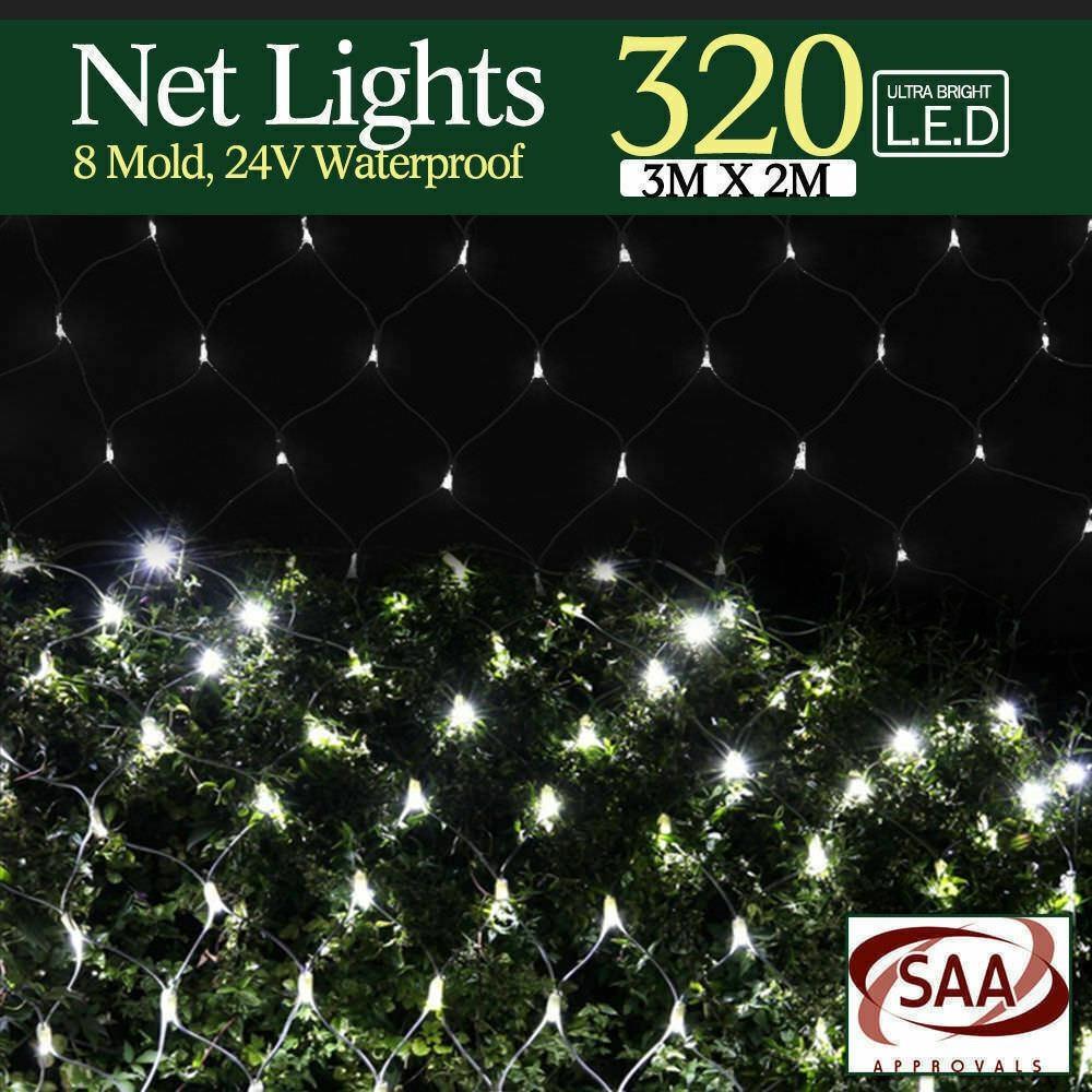 320LED Fairy Lights Net Mesh Curtain Wedding Party Christmas Xmas Tree Decor Multi Colour Fast shipping On sale