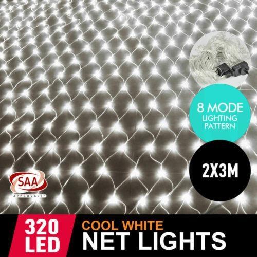 320LED Fairy Lights Net Mesh Curtain Wedding Party Christmas Xmas Tree Decor Warm White Fast shipping On sale