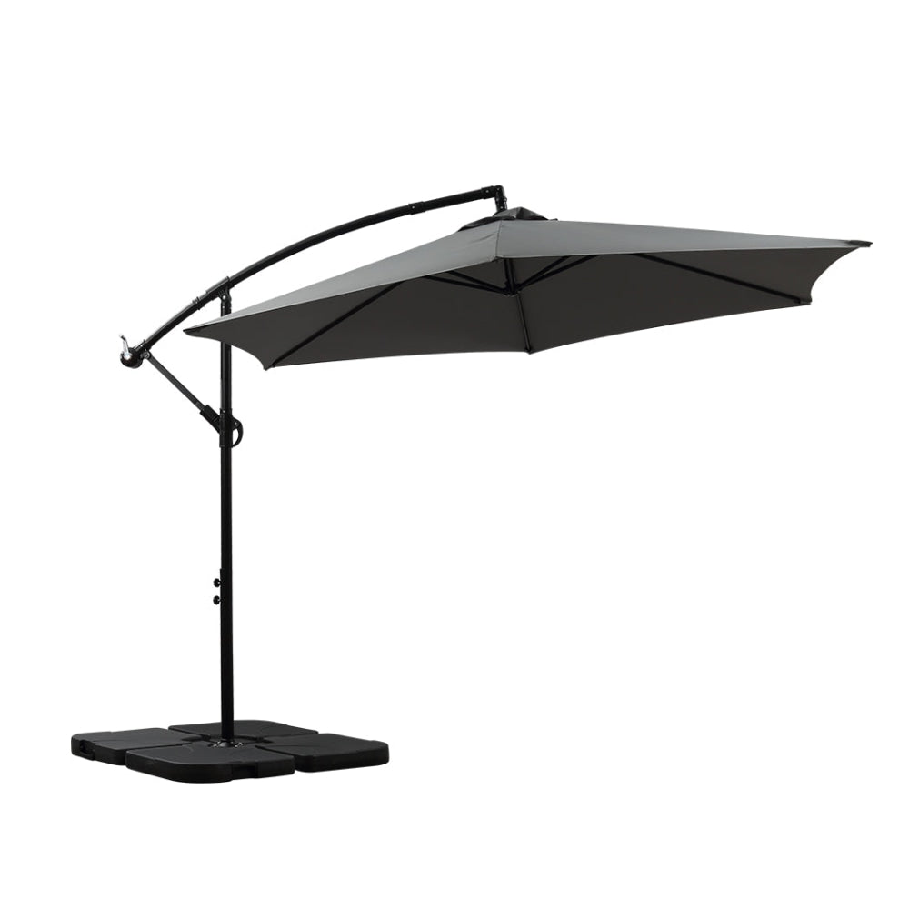 3M Outdoor Umbrella Cantilever Base Stand Cover Garden Patio Beach Umbrellas Fast shipping On sale