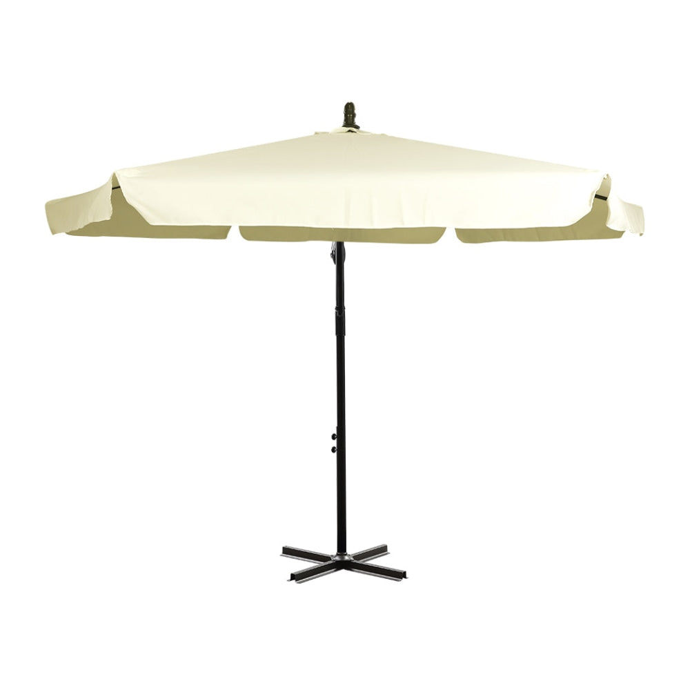 3M Patio Outdoor Umbrella Cantilever Beige Umbrellas Fast shipping On sale