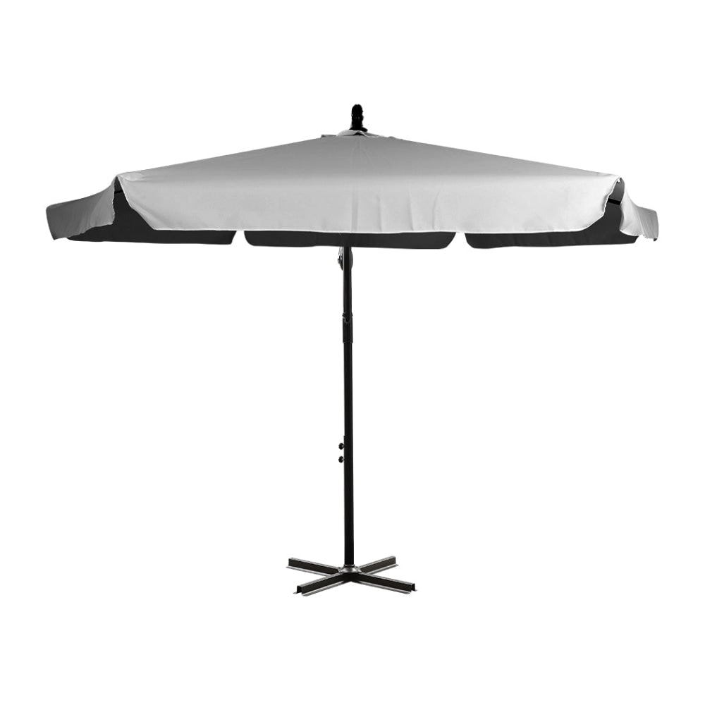 3M Patio Outdoor Umbrella Cantilever Grey Umbrellas Fast shipping On sale