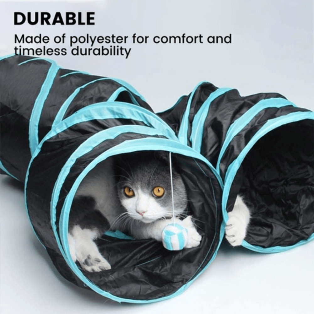 4 Holes Cat Tunnel (Blue) Cares Fast shipping On sale