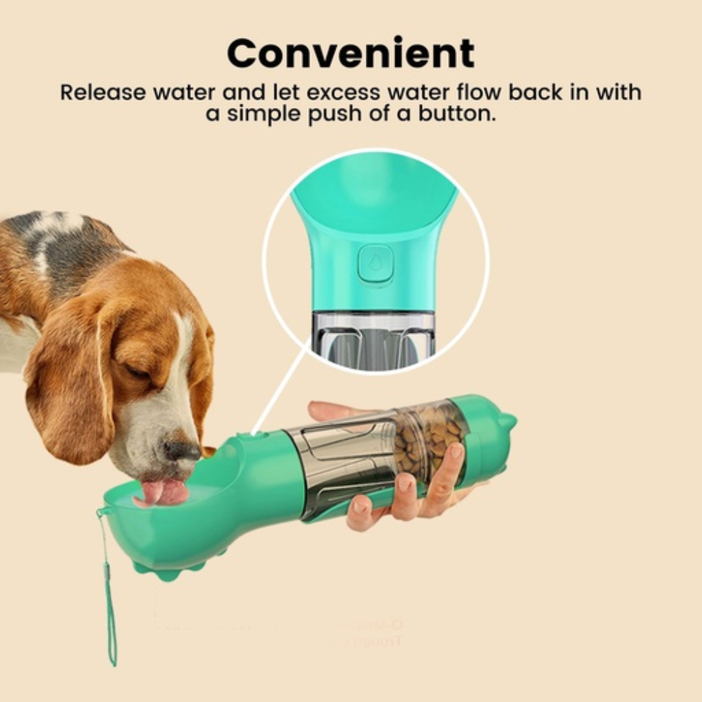 4 in 1 Pet Scooper & Feeder Turqoise Dog Cares Fast shipping On sale