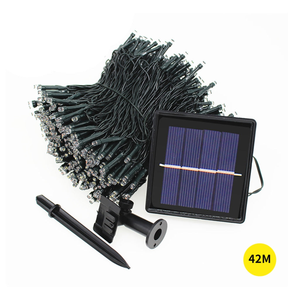 42M 400LED String Solar Powered Fairy Lights Garden Christmas Decor Multi Colour Festoon Fast shipping On sale