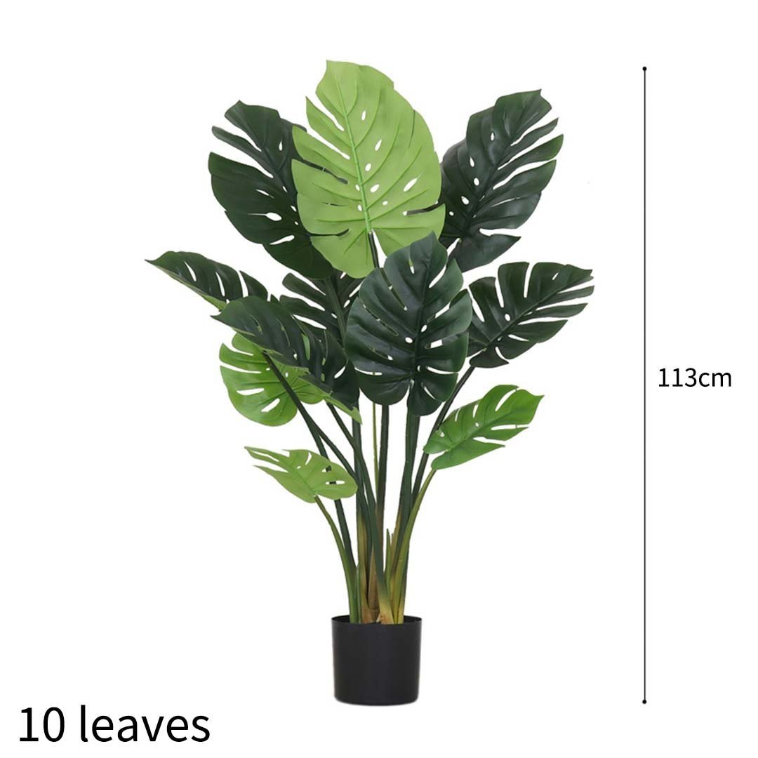 4X 113cm Artificial Indoor Potted Turtle Back Fake Decoration Tree Flower Pot Plant Fast shipping On sale