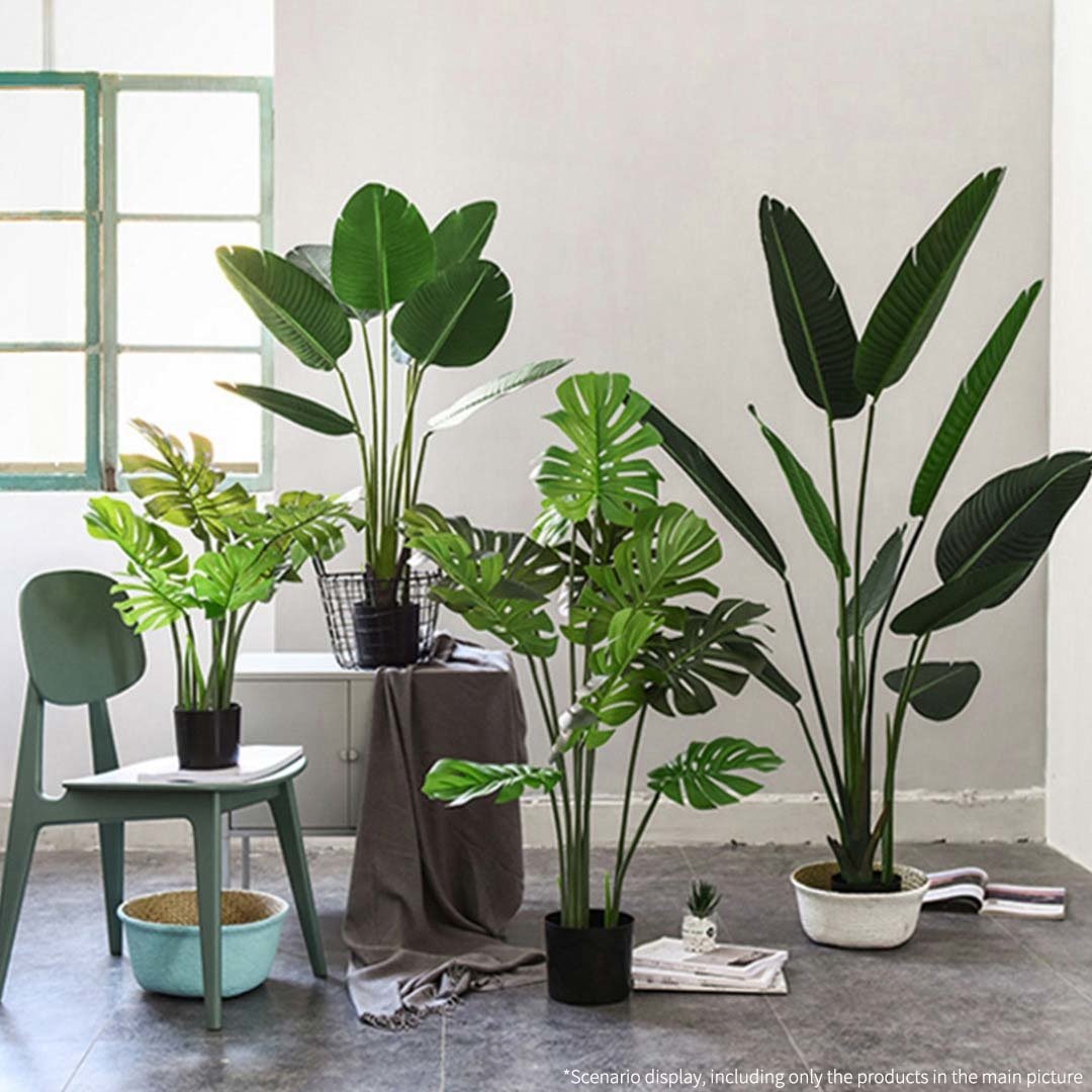 4X 120cm Artificial Green Indoor Traveler Banana Fake Decoration Tree Flower Pot Plant Fast shipping On sale