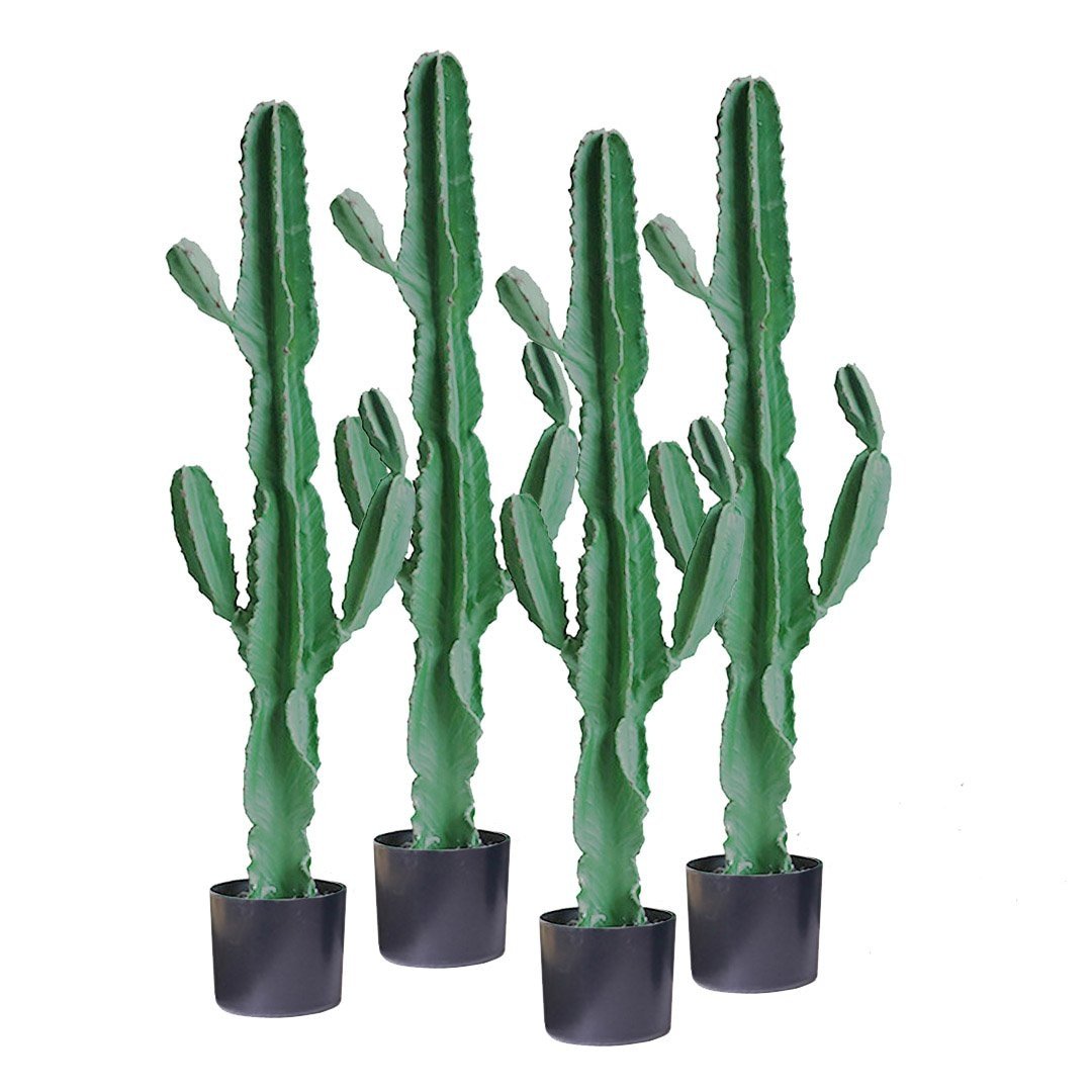 4X 120cm Green Artificial Indoor Cactus Tree Fake Plant Simulation Decorative 6 Heads Fast shipping On sale