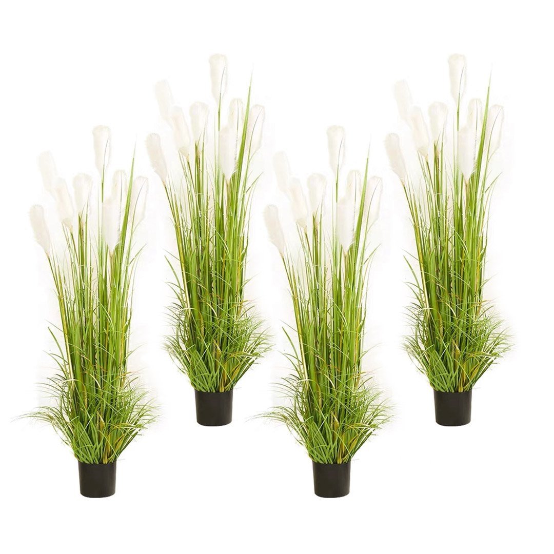 4X 120cm Green Artificial Indoor Potted Reed Grass Tree Fake Plant Simulation Decorative Fast shipping On sale