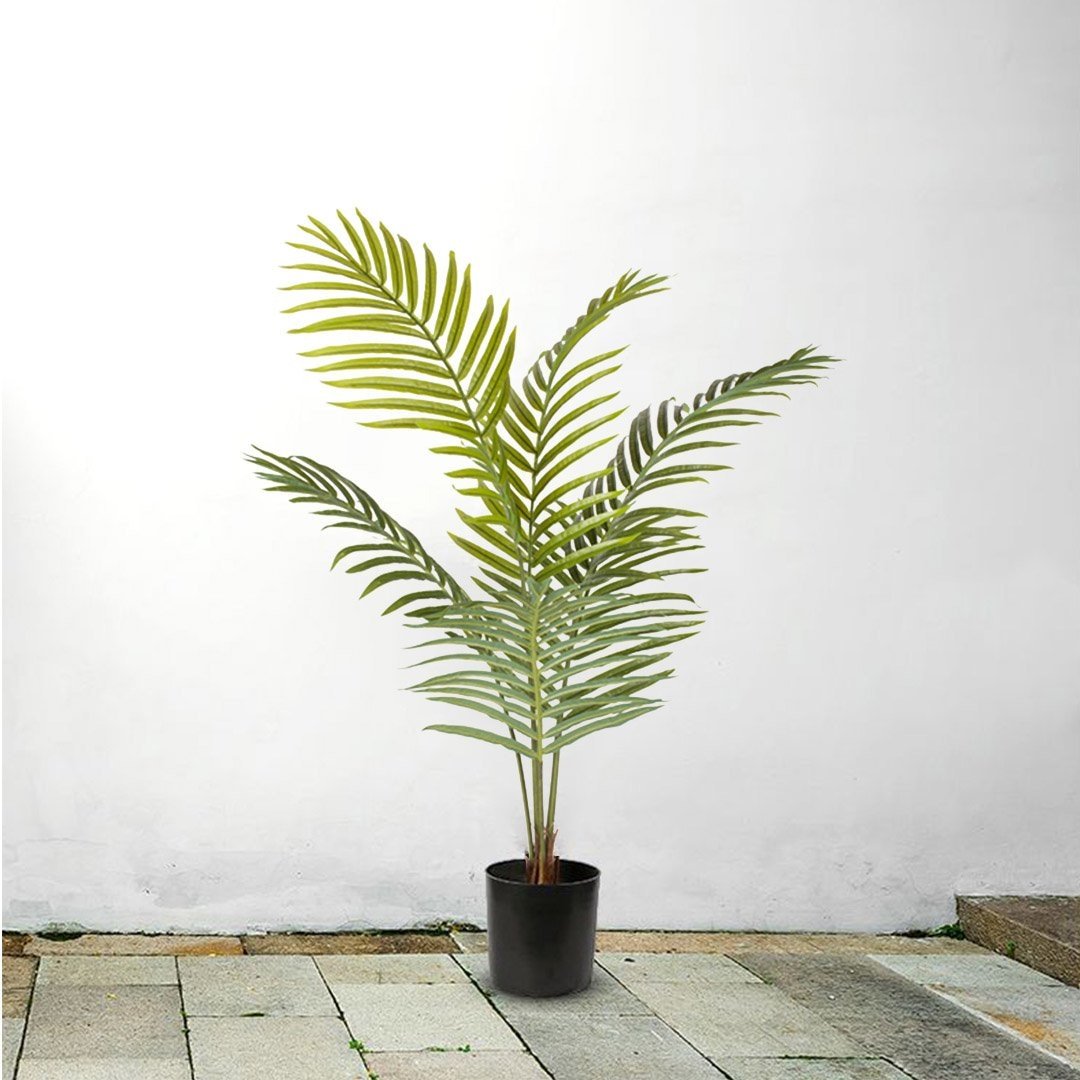4X 120cm Green Artificial Indoor Rogue Areca Palm Tree Fake Tropical Plant Home Office Decor Fast shipping On sale