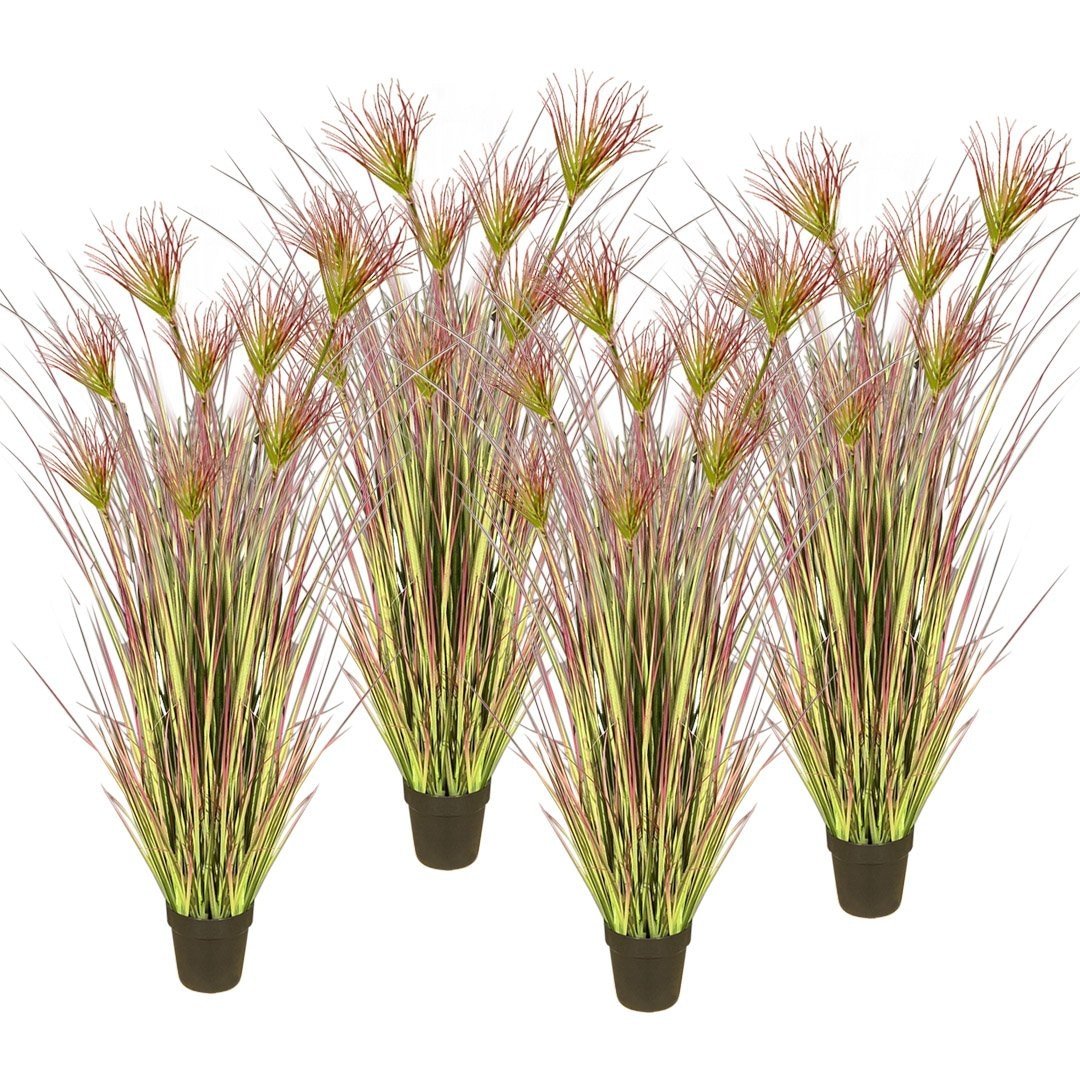 4X 120cm Purple Artificial Indoor Potted Papyrus Plant Tree Fake Simulation Decorative Fast shipping On sale