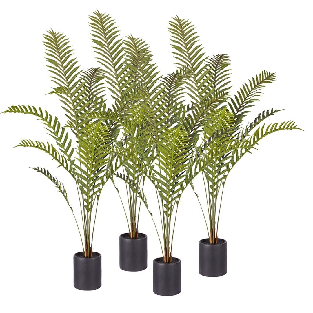 4X 160cm Green Artificial Indoor Rogue Areca Palm Tree Fake Tropical Plant Home Office Decor Fast shipping On sale