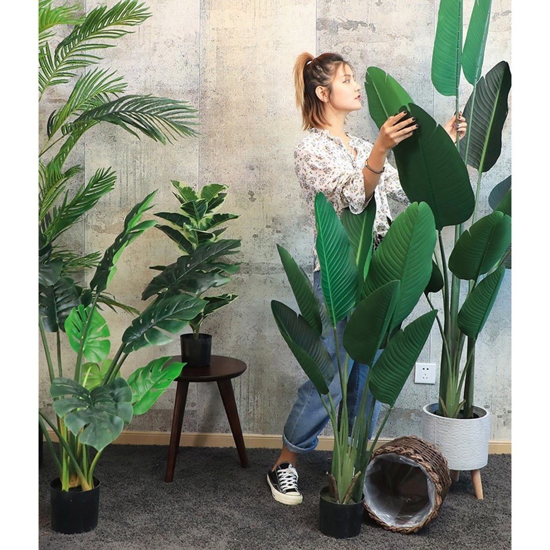 4X 180cm Green Artificial Indoor Nordic Wind Traveller Banana Plant Fake Decorative Tree Fast shipping On sale