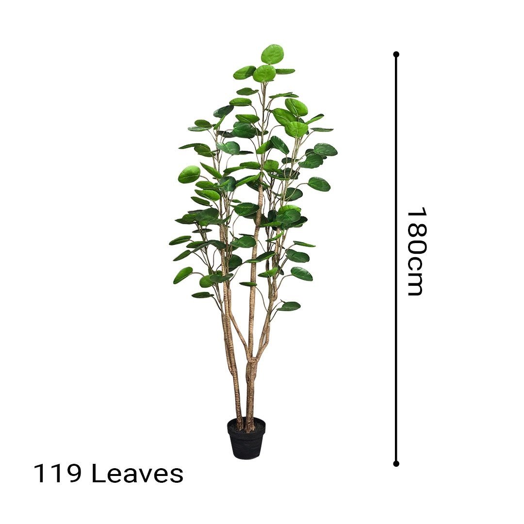 4X 180cm Green Artificial Indoor Pocket Money Tree Fake Plant Simulation Decorative Fast shipping On sale