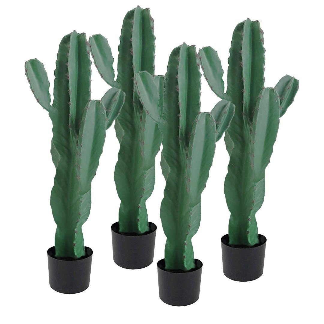 4X 70cm Green Artificial Indoor Cactus Tree Fake Plant Simulation Decorative 5 Heads Fast shipping On sale