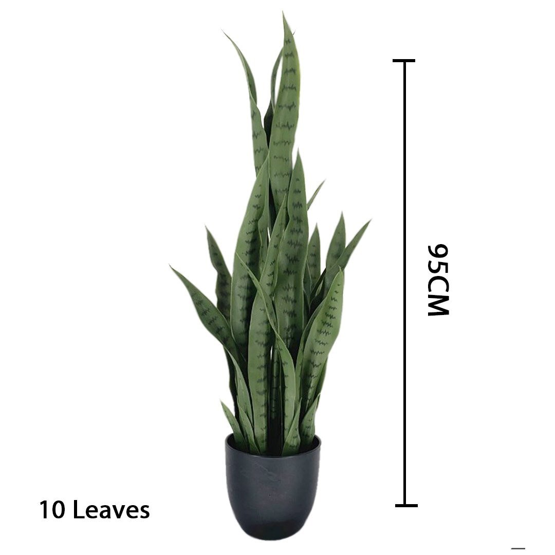 4X 95cm Artificial Indoor Snake Sansevieria Plant Fake Decoration Tree Flower Pot Fast shipping On sale