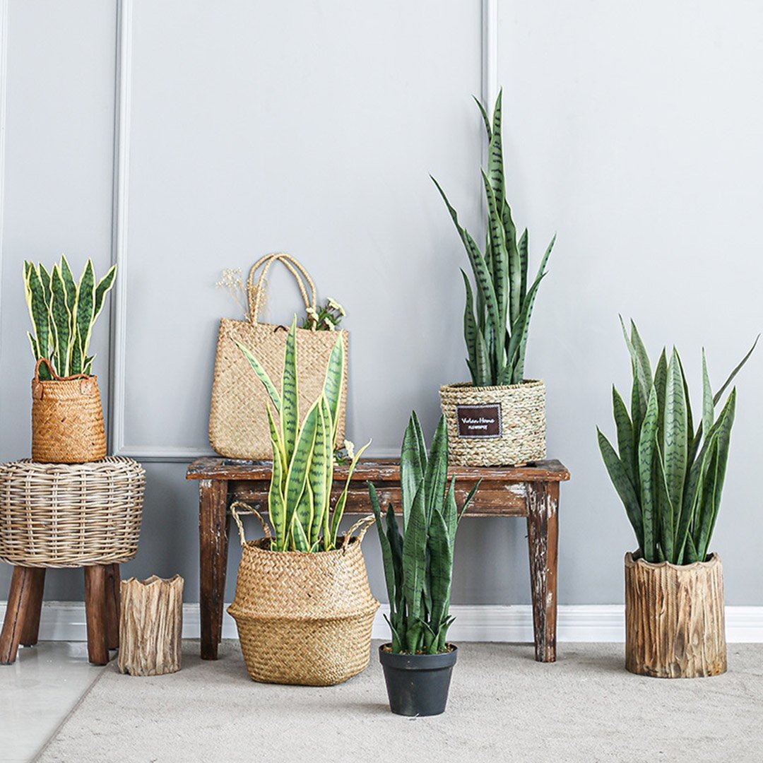 4X 95cm Artificial Indoor Snake Sansevieria Plant Fake Decoration Tree Flower Pot Fast shipping On sale