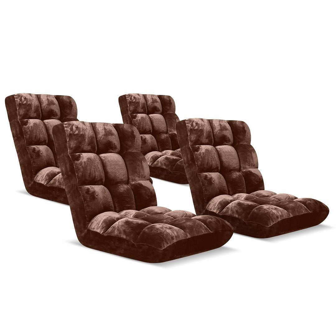 4X Floor Recliner Folding Lounge Sofa Futon Couch Chair Cushion Coffee Fast shipping On sale