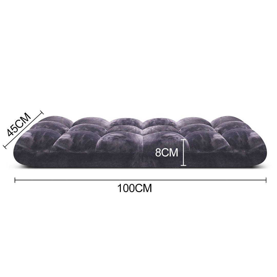 4X Floor Recliner Folding Lounge Sofa Futon Couch Chair Cushion Grey Fast shipping On sale