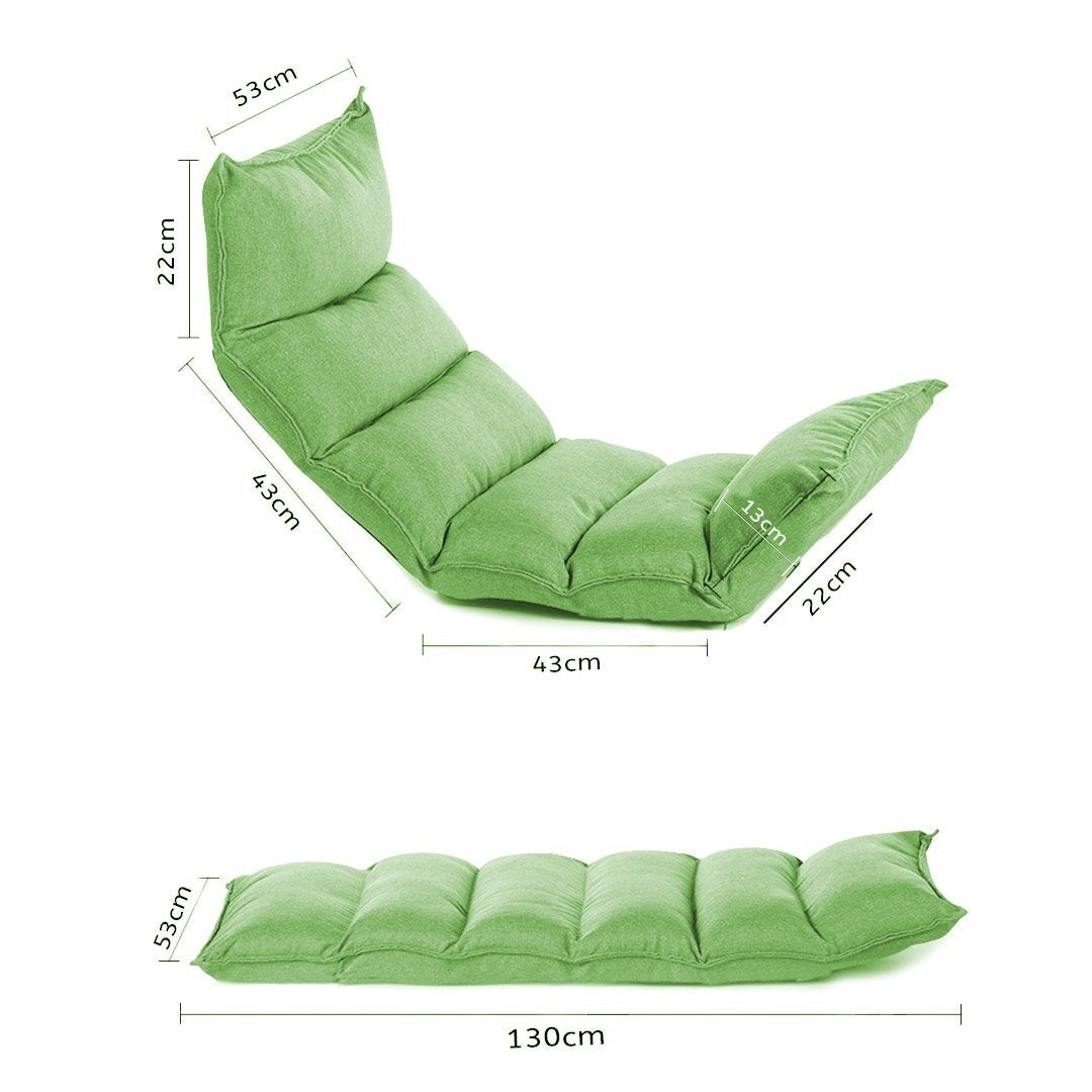 4X Foldable Tatami Floor Sofa Bed Meditation Lounge Chair Recliner Lazy Couch Green Fast shipping On sale