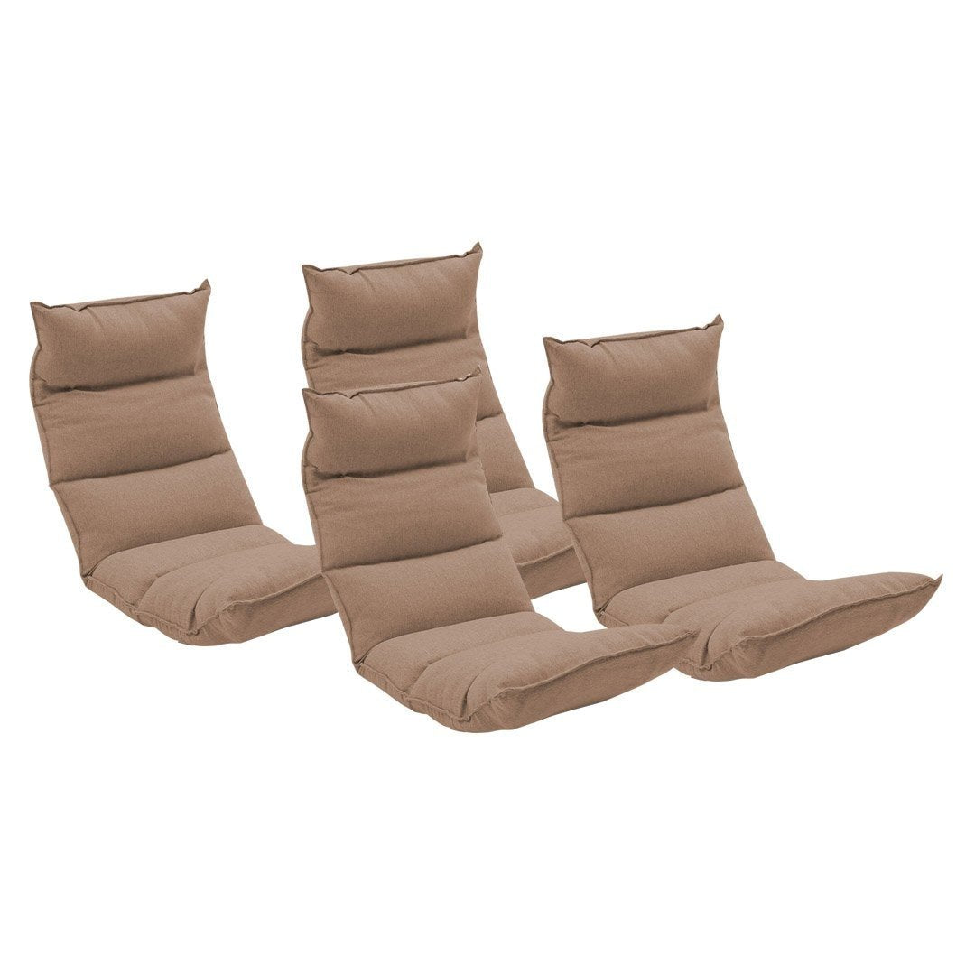 4X Foldable Tatami Floor Sofa Bed Meditation Lounge Chair Recliner Lazy Couch Khaki Fast shipping On sale