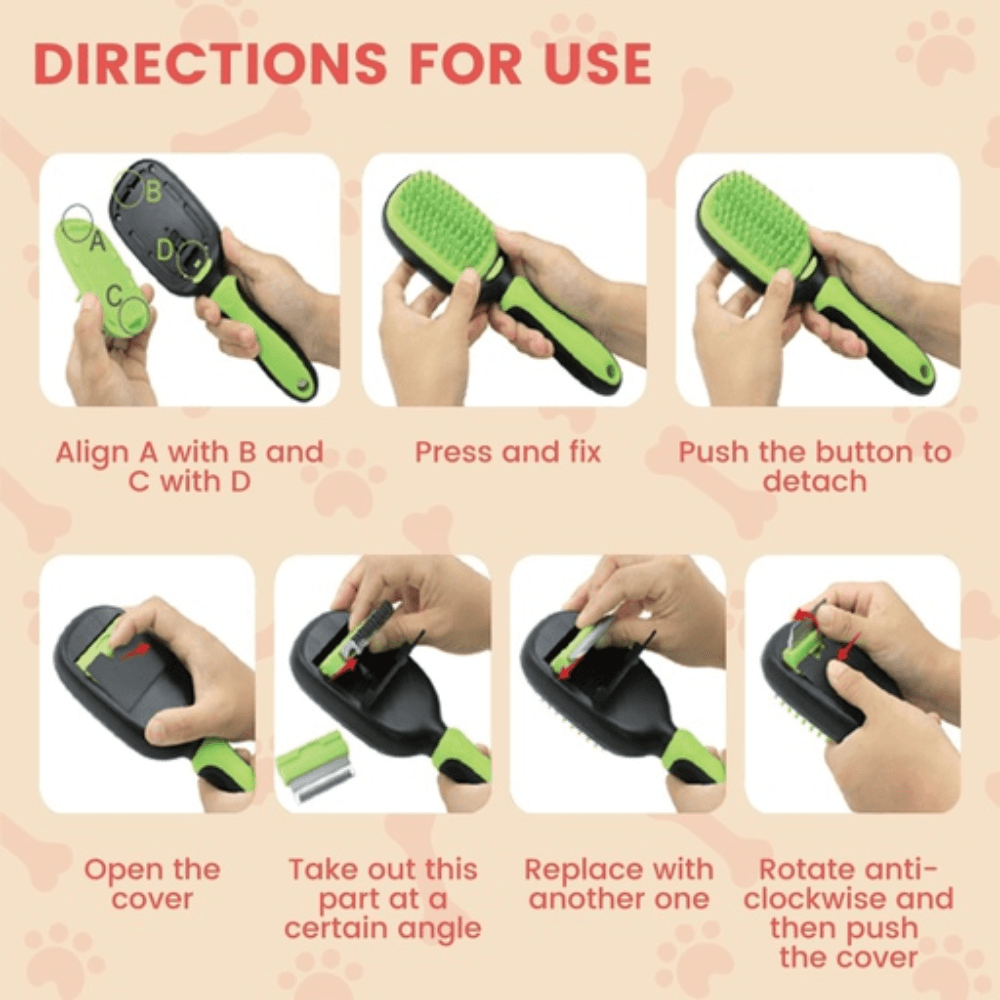 5in1 Pet Grooming Set Cat Cares Fast shipping On sale