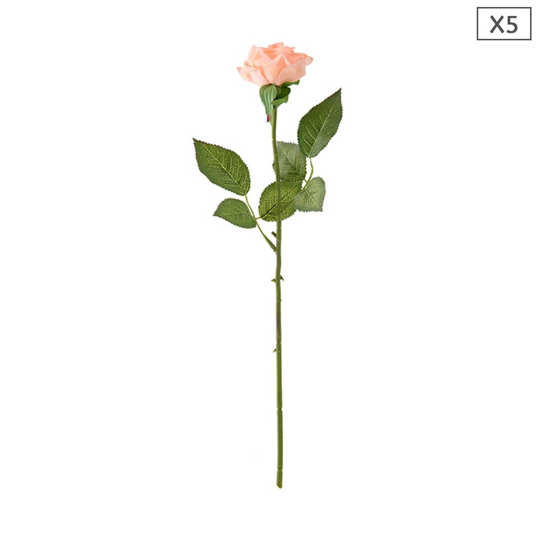 5pcs Artificial Silk Flower Fake Rose Bouquet Table Decor Champion Plant Fast shipping On sale
