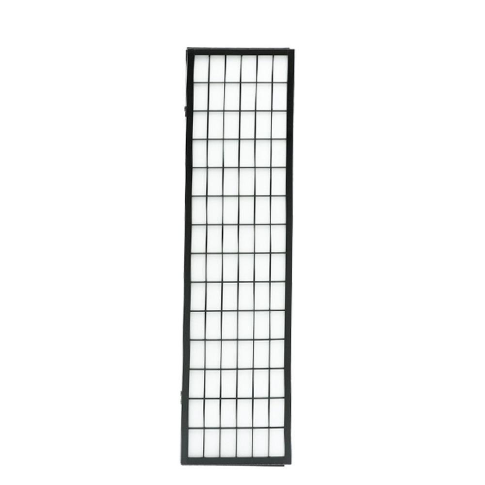 6 Panel Free Standing Foldable Room Divider Privacy Screen Black Frame Fast shipping On sale